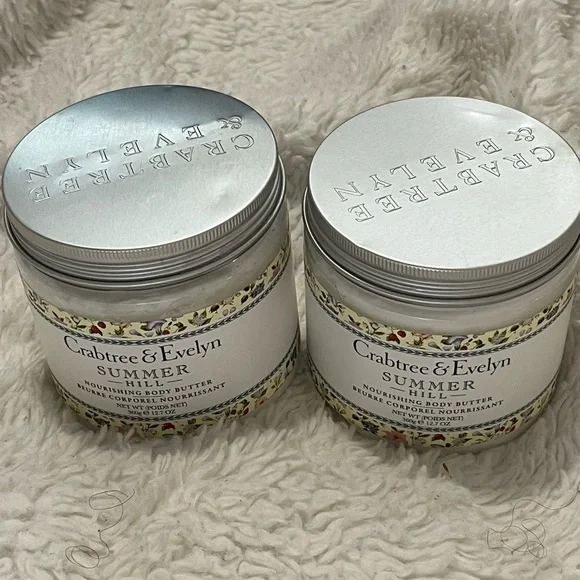 Crabtree & Evelyn Summer Hill Nourishing Body Butter Set of 2 - Picture 4 of 8